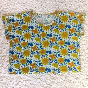 Retro Floral Crop Top